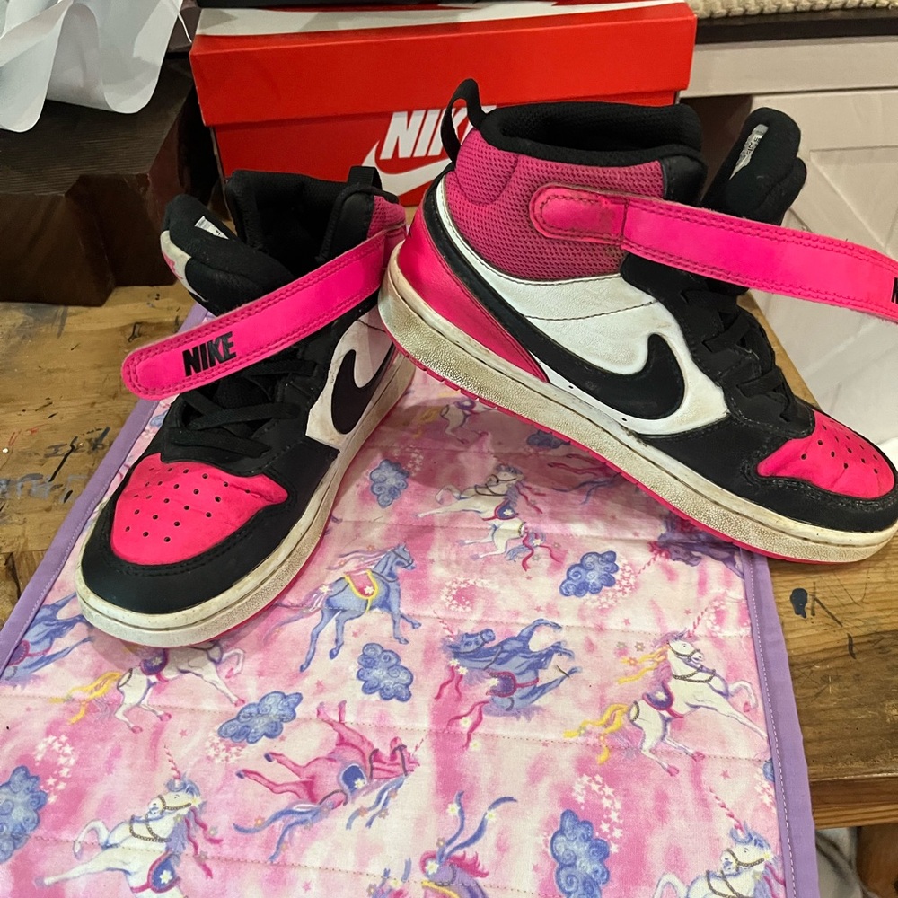 Nike Kids' Pink and Black Sneakers